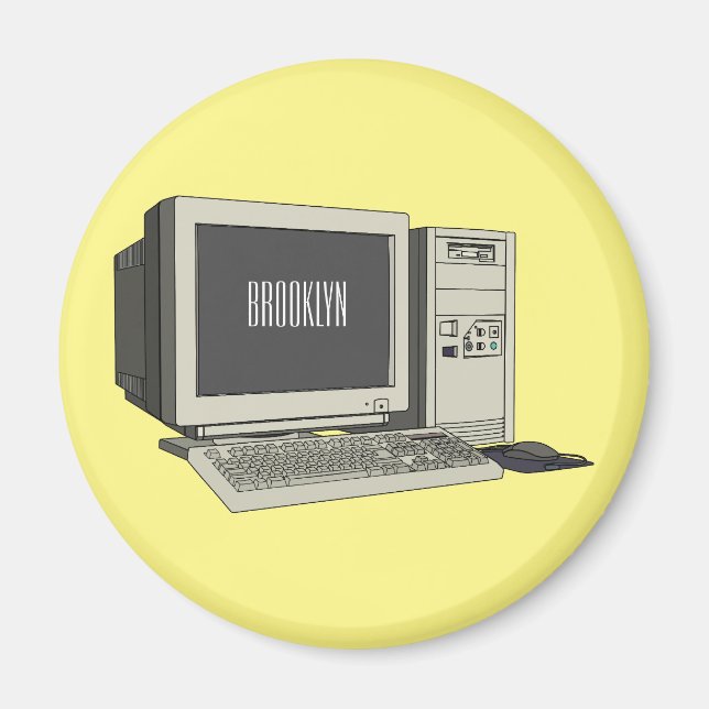 Imán Ilustracion de personalizado de equipos (Frente)