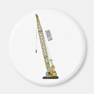 Imán Ilustracion de personalizado de excavadora Draglin