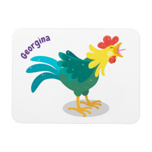 Imán Ilustracion de personalizado de gallo de entrego g