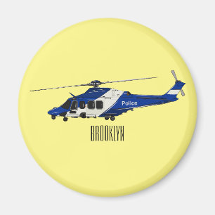 Imán Ilustracion de personalizado de helicópteros de la