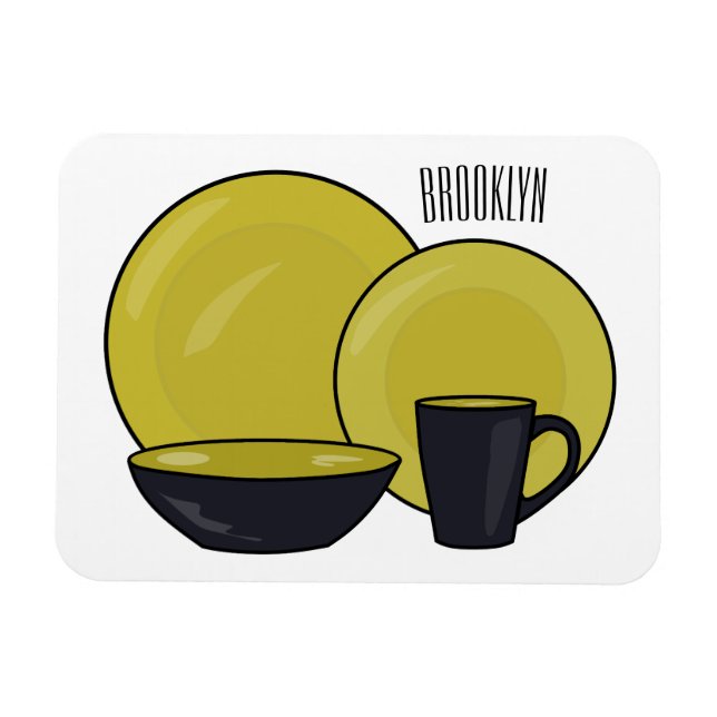 Imán Ilustracion de personalizado de juego de mesa (Horizontal)