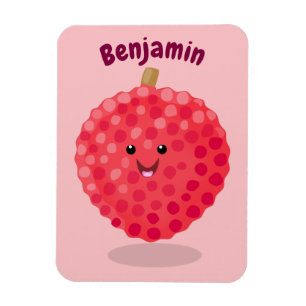 Imán Ilustracion de personalizado de linché rosado