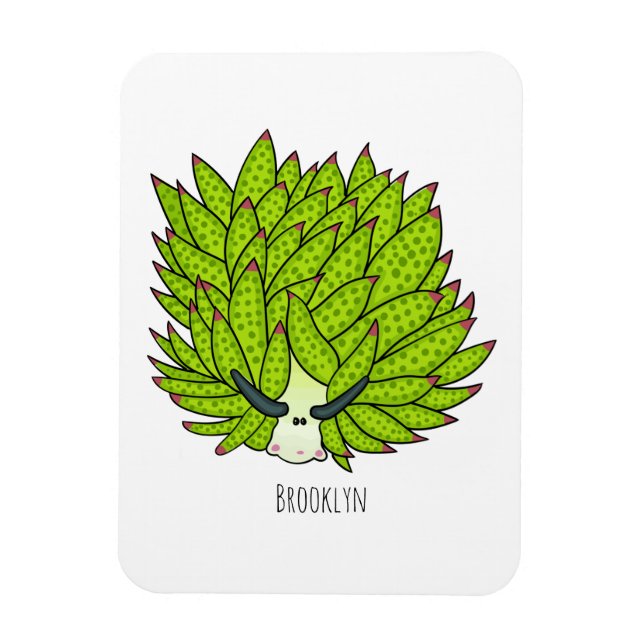 Imán Ilustracion de personalizado de lodo de hoja (Vertical)