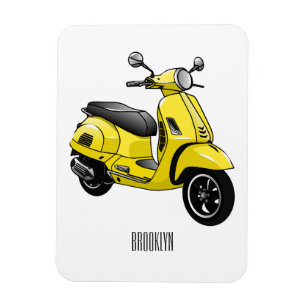 Imán Ilustracion de personalizado de motocicleta con ci