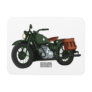 Imán Ilustracion de personalizado de motocicleta de cru
