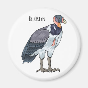 Imán Ilustracion de personalizado de pájaro buitre rey