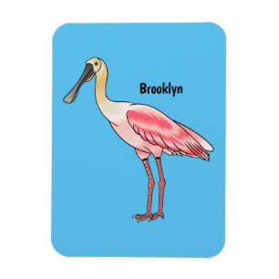 Imán Ilustracion de personalizado de pájaro cucharón de