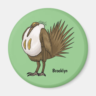 Imán Ilustracion de personalizado de pájaro de gran sab