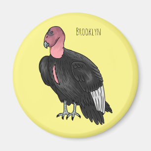 Imán Ilustracion de personalizado de pájaro del cóndor 