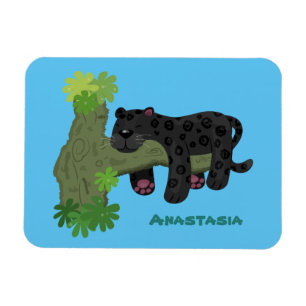 Imán Ilustracion de personalizado de pantera negra de j