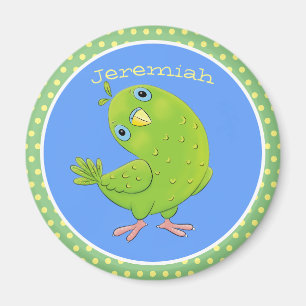 Imán Ilustracion de personalizado de paracaídas verde l