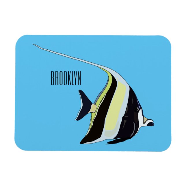 Imán Ilustracion de personalizado de peces moro (Horizontal)