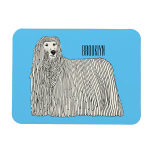 Imán Ilustracion de personalizado de perro de Komondor