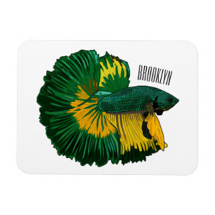 Imán Ilustracion de personalizado de pescado de lucha s