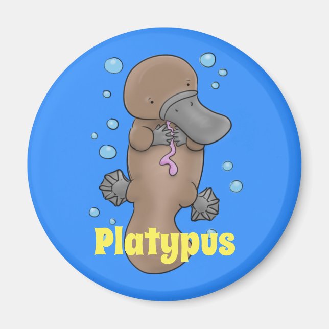 Imán Ilustracion de personalizado de pulpo bebé (Frente)