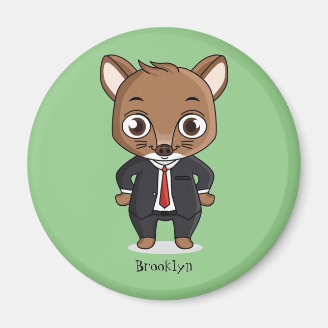 Imán Ilustracion de personalizado de rata (Frente)