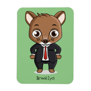 Imán Ilustracion de personalizado de rata