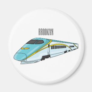 Imán Ilustracion de personalizado de trenes de alta vel