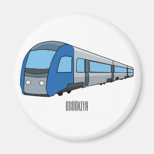 Imán Ilustracion de personalizado de trenes eléctricos