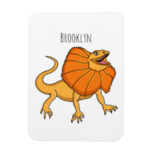 Imán ilustracion de personalizado naranja