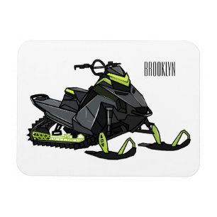 Imán Ilustracion de personalizado para motos de nieve