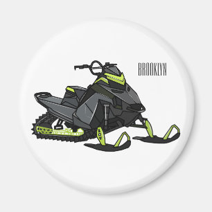 Imán Ilustracion de personalizado para motos de nieve