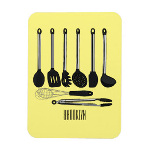 Imán Ilustracion de personalizados utensiales de cocina