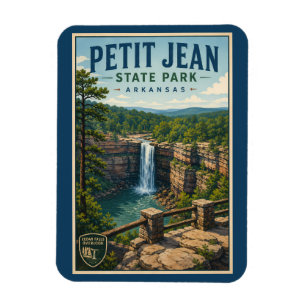 Imán Ilustración de Petit Jean State Park Arkansas Viaj