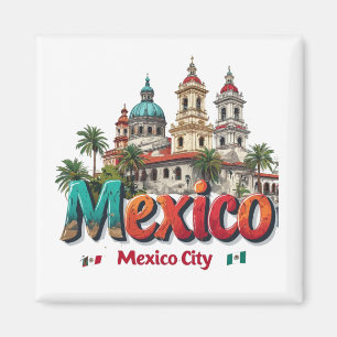 Imán Ilustración de punto de referencia de viaje en Ciu