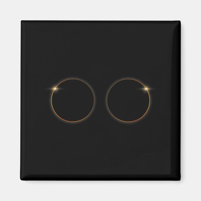 Imán Ilustración de totalidad de eclipse solar total de (Frente)