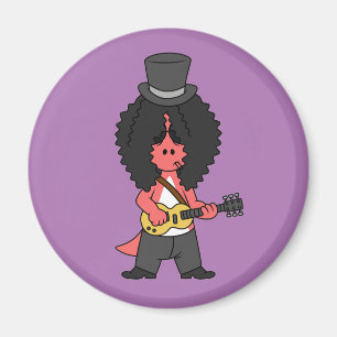 Imán Ilustracion De Un Allosauro Vestido Como Estrella