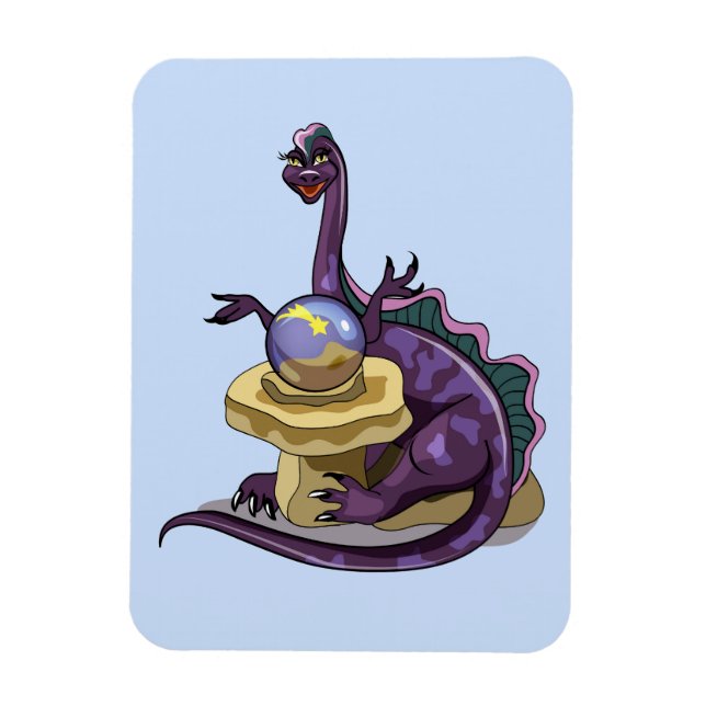 Imán Ilustracion De Un Contador De Fortuna Plateosaurus (Vertical)