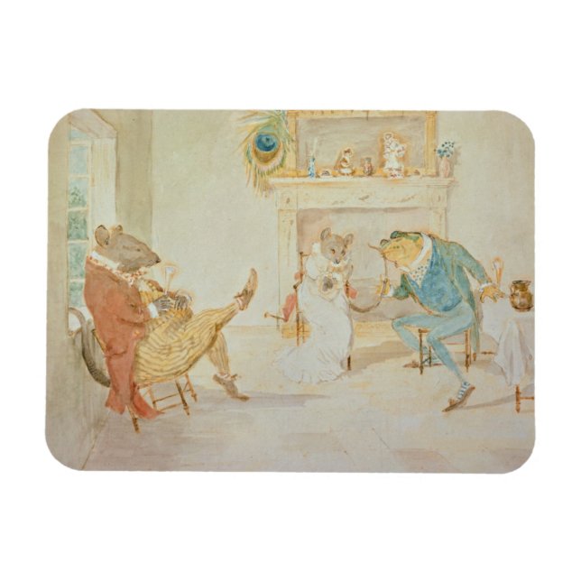 Imán Ilustracion de 'Una rana que haría Wooooke Go' (Horizontal)