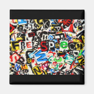 Imán Ilustracion del discurso libre