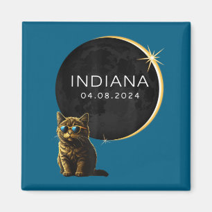 Imán Ilustración del eclipse solar total de Indiana con