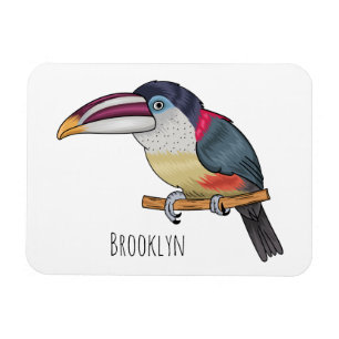 Imán Ilustracion del personalizado de aves de Curl cres