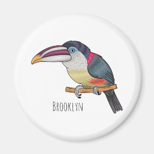 Imán Ilustracion del personalizado de aves de Curl cres