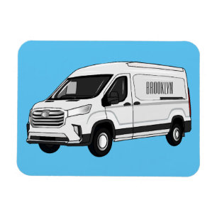 Imán Ilustracion del personalizado de la camioneta de e
