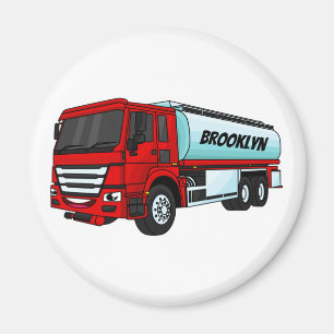 Imán Ilustracion del personalizado de transporte de com