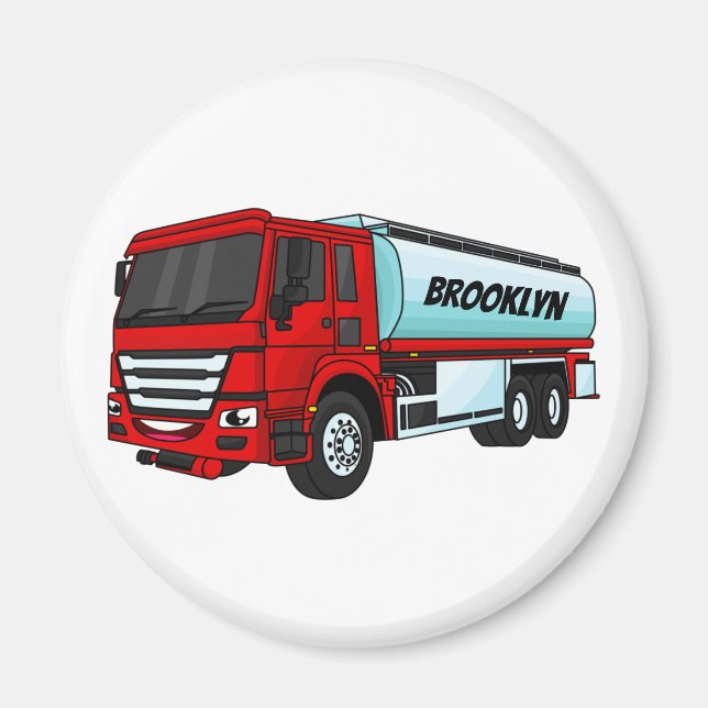 Imán Ilustracion del personalizado de transporte de com (Frente)