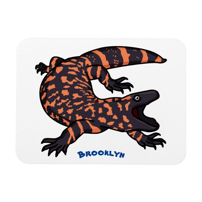 Imán Ilustracion del personalizado monstruo de la gila  (Horizontal)