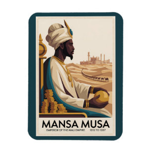 Imán Ilustración del rey africano del Imperio Mali de M