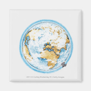 Imán Ilustracion del satélite que está en órbita la