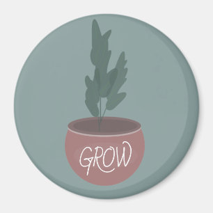 Imán Ilustracion desprendido de la mano de una planta p