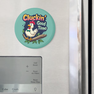 Imán Ilustracion divertidísimo de pollo