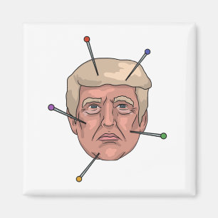 Imán Ilustracion Donald Trump Voodoo Doll Pin