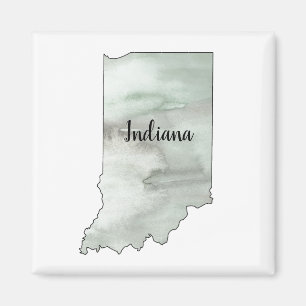 Imán Ilustracion Estatal de Indiana