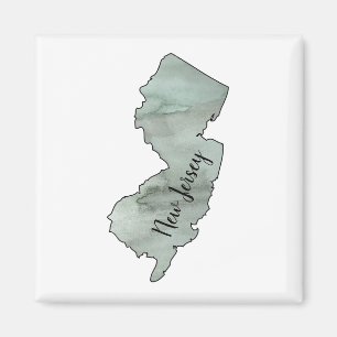 Imán Ilustracion Estatal de Nueva Jersey