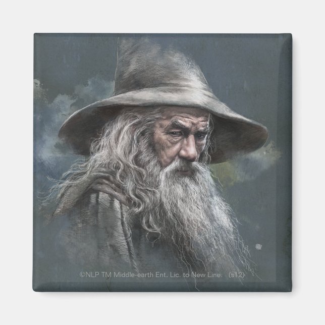 Imán Ilustracion Gandalf (Frente)
