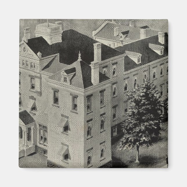 Imán Ilustracion Hartford Connecticut (Frente)